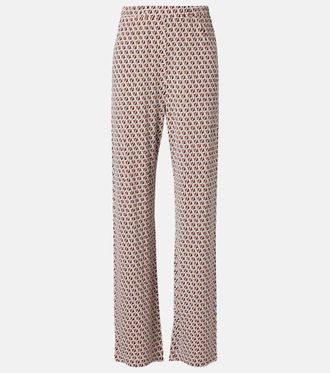 Max Mara Abate printed wide-leg pants