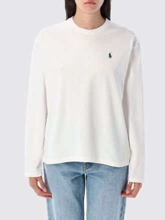 Polo Ralph Lauren Maglia a maniche lunghe in cotone con logo ricamato