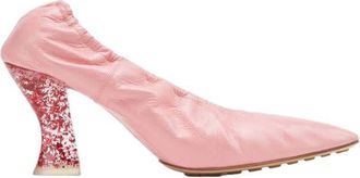Bottega Veneta Transparent Embellished 75Mm Heel Pumps, Size 8