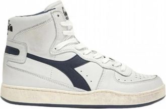 Diadora Vintage High Top Basketball Sneakers - Heren - Sneakers - Wit - 47 EU - Schoenen