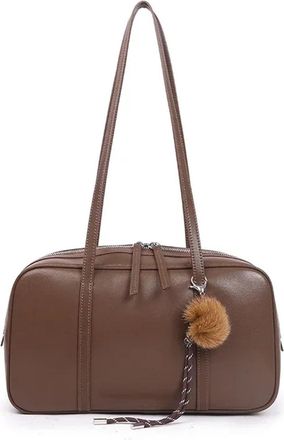 Generic Compatible For Womens Genuine Leather Shoulder Bags Ladies Handbags Female Retro Commute Boston Handbag(G)