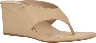 Calvin Klein Marchela Wedge Sandal in Light Natural at Nordstrom, Size 8.5