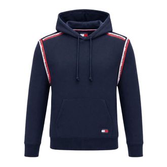 Tommy Jeans Hoodies, male, Blue, Size: XS Dm0Dm23155