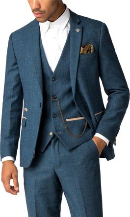 Marc Darcy Dion Check Slim Fit Suit Jacket
