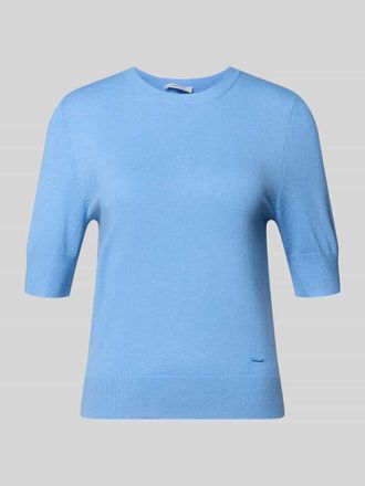 s.Oliver Red Label Slim Fit T-Shirt aus Viskose-Mix in Ocean, Gr&ouml;&szlig;e 34