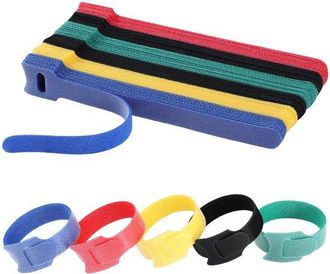 OEM Bridas Reutilizables Para Cables, 120 Unidades - Bridas Multifuncionales Y Organizador De Cables En 5 Colores