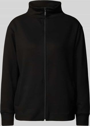Christian Berg Sweatjacke mit Stehkragen in Black, Größe XL