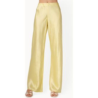 Cami NYC Bristol Wide Leg Pants in Buttercup at Nordstrom, Size Xx-Small