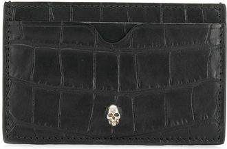 Alexander McQueen Logo Leather Credit Card Case