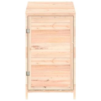 Berkfield Home Garden Shed 55x52x112 cm Solid Wood Fir in Light Tan | Size: 55 x 52 x 112 cm