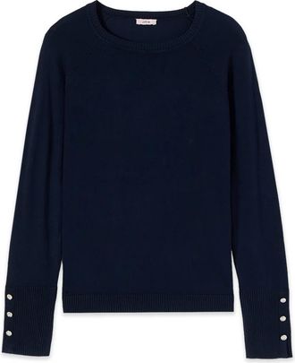 Oltre Sweatshirts - Dames - Ronde hals truien - Blauw - S - Truien & Vesten