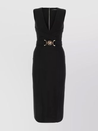 Versace MEDUSA BIGGIE belted sleeveless dress