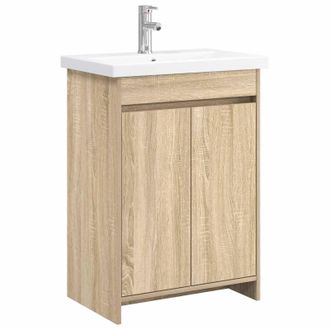 vidaXL Juego De Muebles De Ba&ntilde;o Roble Sonoma 61 X 40 X 84,5 Cm Vidaxl
