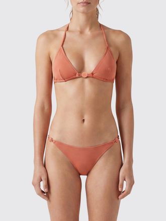 Eres Top bikini a triangolo in poliammide con ricamo e applicazione di perline