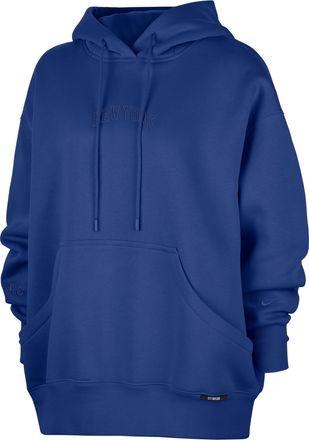 Nike New York Knicks City Edition Nike Womens NBA Phoenix Fleece Premium Hoodie in Blue | HQ6860-495