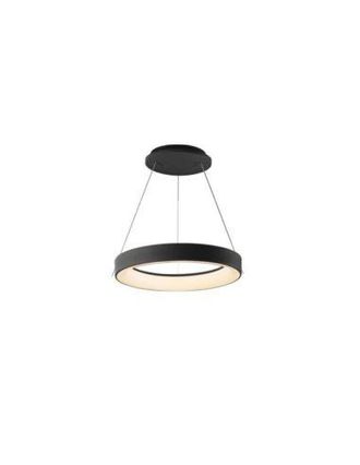 Mantra Mantra L&aacute;mpara Colgante Led Niseko Ii Negra Con Mando, Regulable &Oslash; 90-65-50-38 Cm