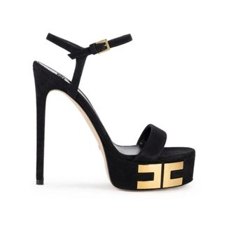 Elisabetta Franchi Dames, Schoenen, Zwart, Maat: 39 1/2 EU Su&egrave;de