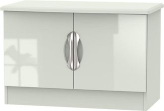 Welcome Furniture Cairo Ready Assembled TV Unit with 2 Doors - Kashmir Gloss & Kashmir - Welcome Furniture | TJ Hughes