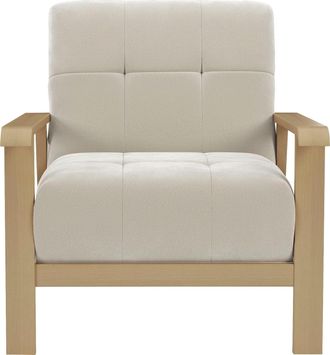 Sit&more Sessel »Billund« Armlehnen aus Buchenholz in natur, verschiedene Bezüge und Farben