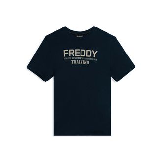 Freddy T-shirt con logo centrale e dettaglio camouflage