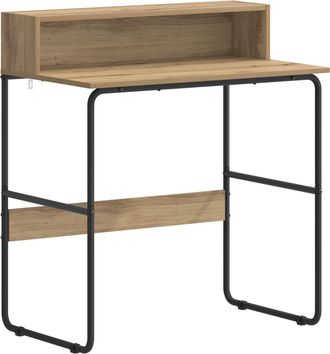 vidaXL Escritorio Con Almacenamiento Roble Artisan 80 X 50 X 91 Cm Vidaxl