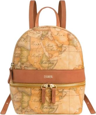 Alviero Martini 1A Classe Zainetto Geo Classic - Dames - Rugzakken - Bruin - ONE Size - Tassen