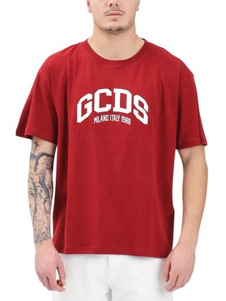 GCDS Red Cotton T-shirt