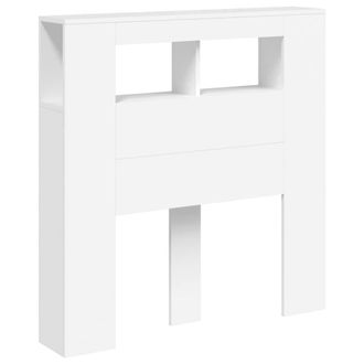 Berkfield Home LED Headboard White 100x18.5x103.5 cm Engineered Wood
