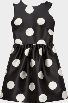 Kate Spade New York breezy dot cutout bow-back mini dress