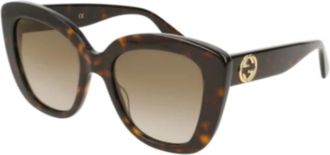 Gucci Butterfly Zonnebril - unisex - Zonnebrillen - Bruin - 52 MM - Accessoires