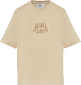 Ami T-shirt con logo - Toni neutri