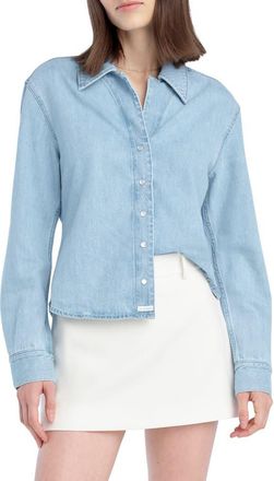 Favorite Daughter The Ace Denim Snap Front Top in Westwood at Nordstrom, Size X-Small