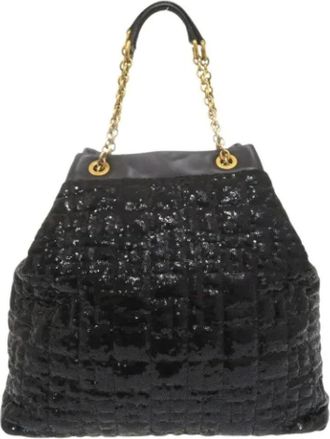 Dolce & Gabbana Pre-owned Tote Bags, female, Black, Size: ONE SIZE Pre-owned Leather totes