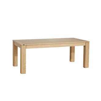 Robin des Bois Mesa rectangular de roble con 1 extensi&oacute;n para 8/10 beige
