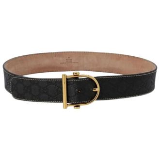 Gucci Pre-owned Belts, female, Gray, Size: ONE SIZE Pre-owned Vintage GG Belt