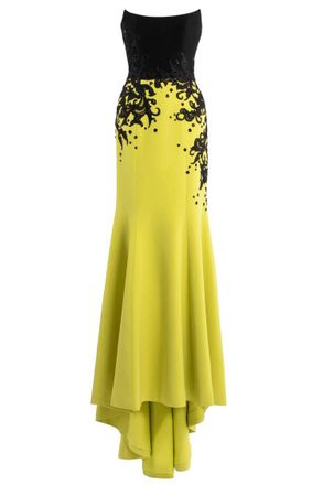 Saiid Kobeisy Crepe Mermaid Dress With Embroidery