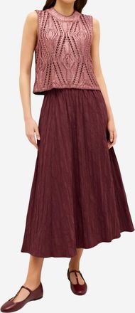 Marie Oliver Womens Sasha Skirt In Merlot
