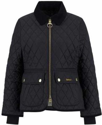 Barbour Fitted Beadnell Quilt - Dames - Winterjassen - Zwart - M - Leer - Jassen
