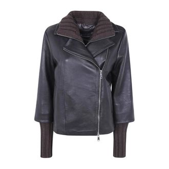 The Jackie Leathers Gemini Capospalla - Dames - Jassen - Zwart - Maat: XL Leer
