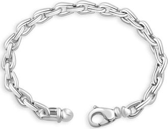Pompeii3 Mens 14k Gold (47gram) or Platinum (87gram) 7.5mm Link Bracelet 8.5