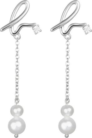 agn&egrave;s b. Christmas Canopy drop earrings - women - silver/Metal - One Size