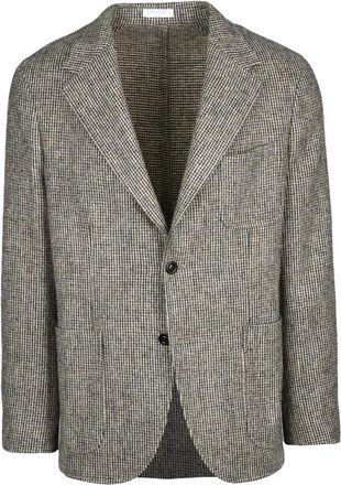 Boglioli Wool Jacket - Black/Beige