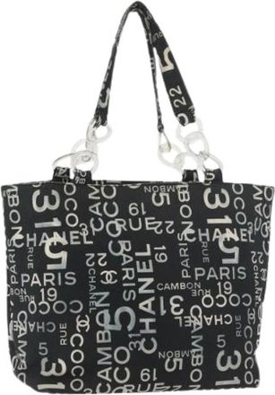 Chanel Pre-owned Tote Bags, female, Black, Size: ONE SIZE Pre-owned Vintage Tote Bag