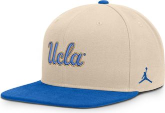 Nike Jordan Mens UCLA Campus Prep Jordan Brand Dri-FIT College Adjustable Hat in Brown | JC120C3HUCL-TRY