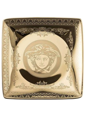 Versace Medusa porcelain dish - unisex - Porcelain - OS - Gold