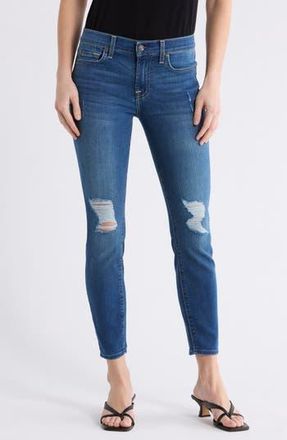 Seven 7 Gwenievere Mid Rise Ankle Skinny Jeans in Authentic Blue at Nordstrom Rack, Size 23