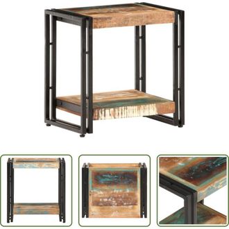 vidaXL vidaXL Tavolino in legno di recupero - Tavolino Laterale 40x30x40 cm in Legno Massello di Recupero