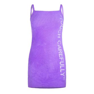 Off-white Off White Damesjurkje met zachte, pluizige textuur (Violet/Wit)
