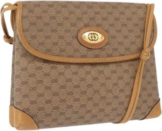Gucci Pre-owned Cross Body Bags, female, Beige, Size: ONE SIZE Pre-owned Plastic Cross Body Bag