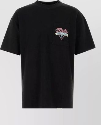 Represent cotton oversize t shirt chest pocket